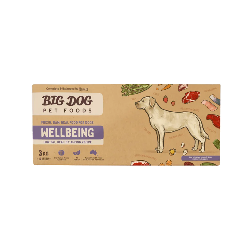 Big Dog Barf Wellbeing Raw Dog Food 3KG