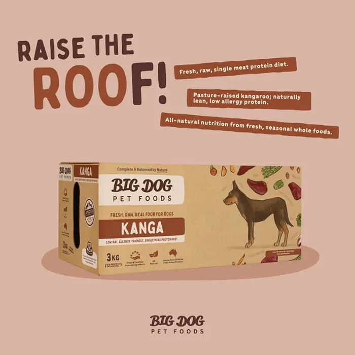 Big Dog Barf Single Protein Kanga Raw Dog Food 3KG - Image 2
