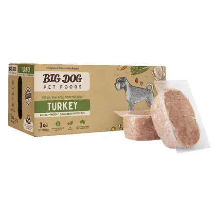 Big Dog Barf Single Protein Turkey Raw Dog Food 3KG - Image 3