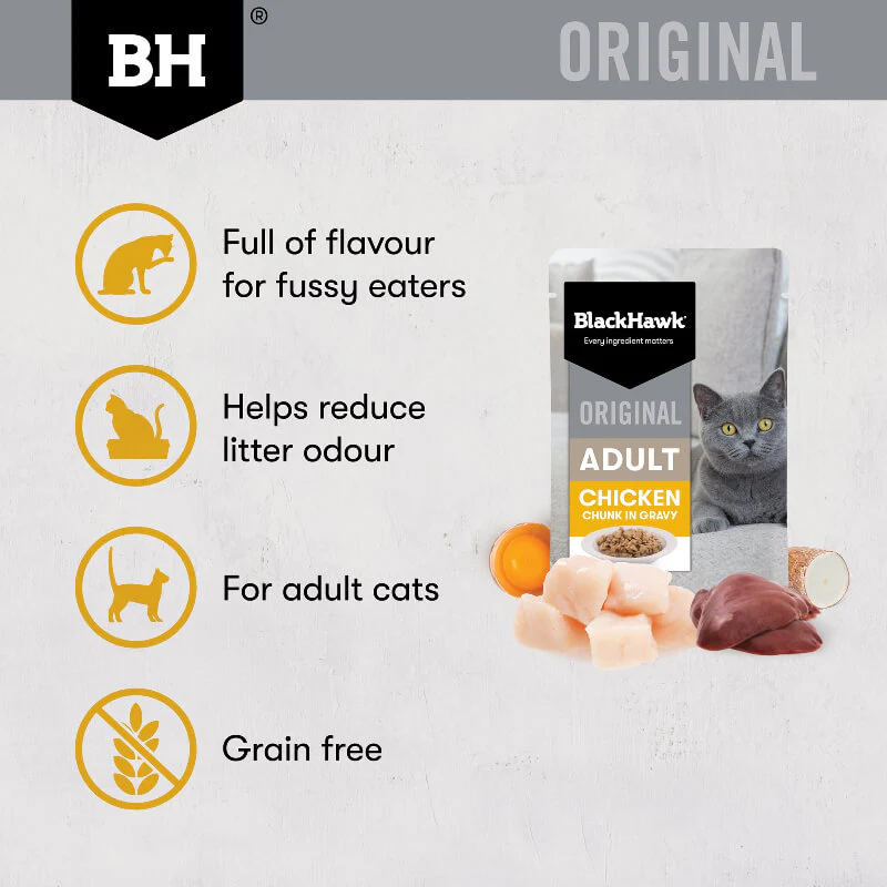 Black Hawk Chicken Gravy Adult Wet Cat Food - Image 4