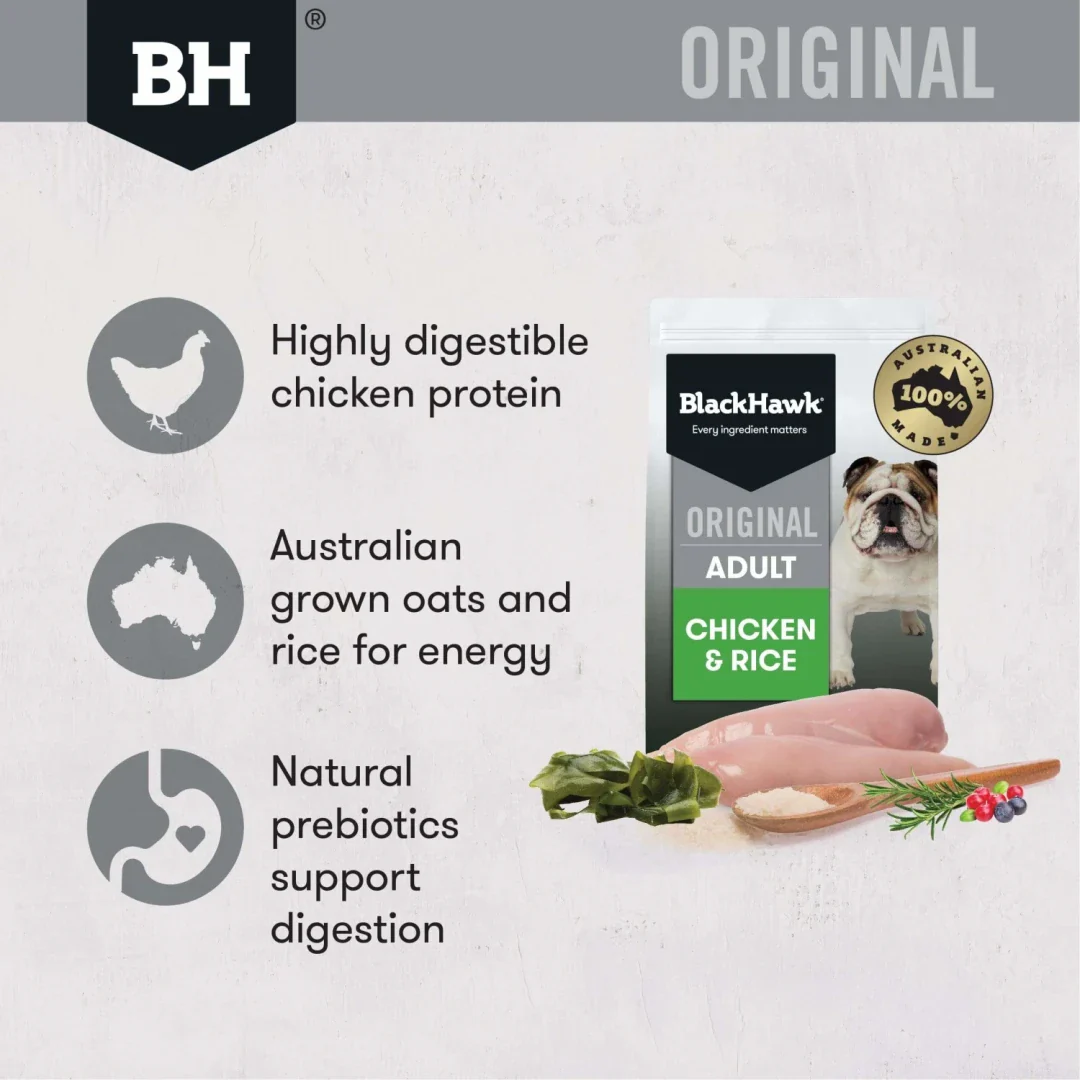 Black Hawk Dry Dog Food Adult Chicken And Rice - Image 2