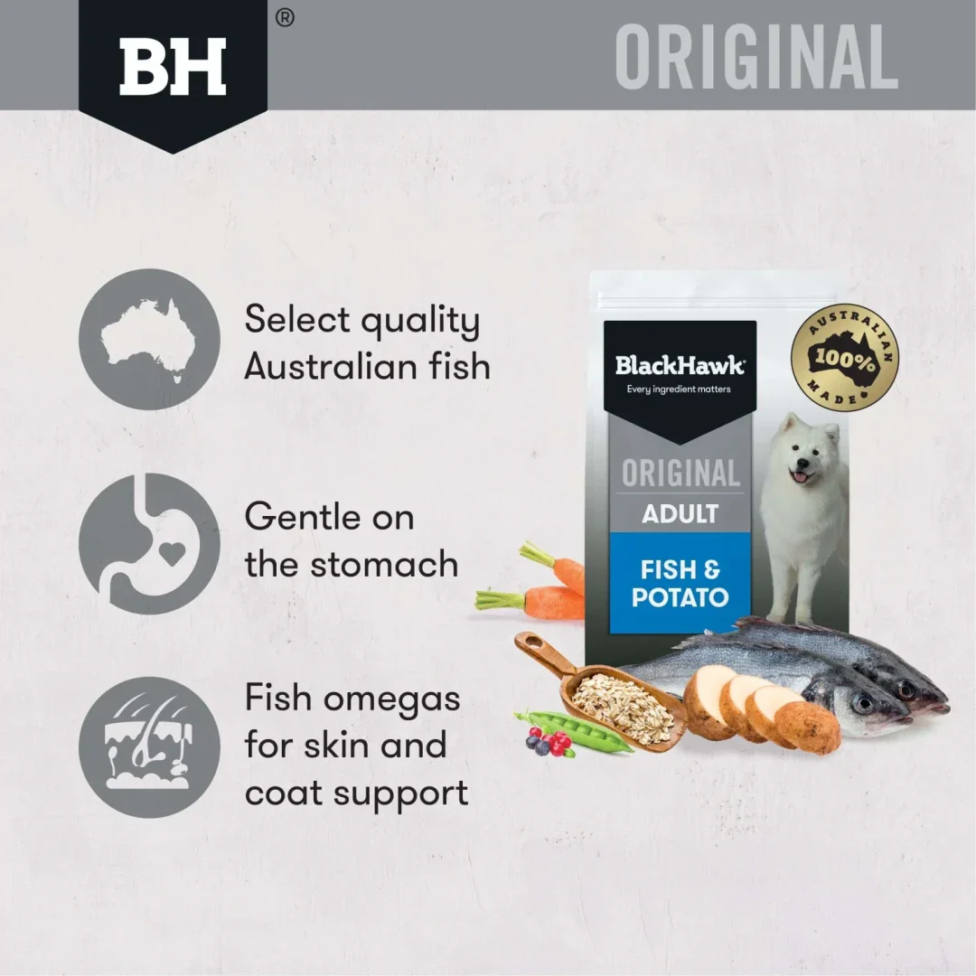 Black Hawk Dry Dog Food Adult Fish & Potato - Image 3