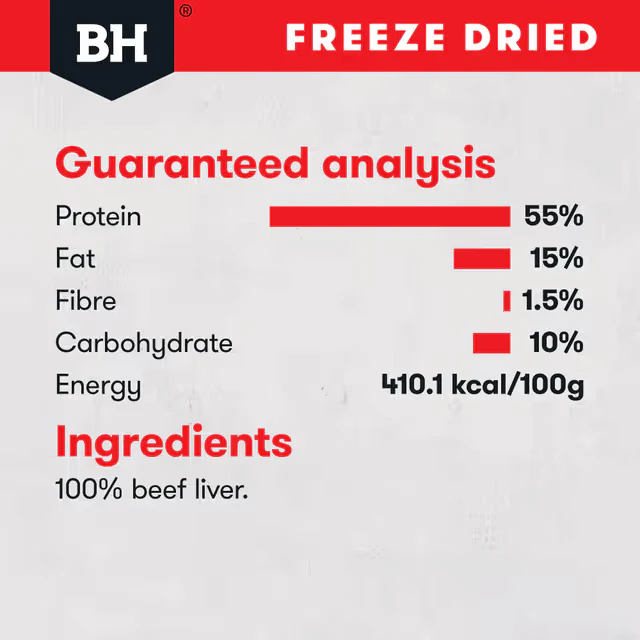 Black Hawk Freeze Dried Beef Liver Dog Treats 50G - Image 5