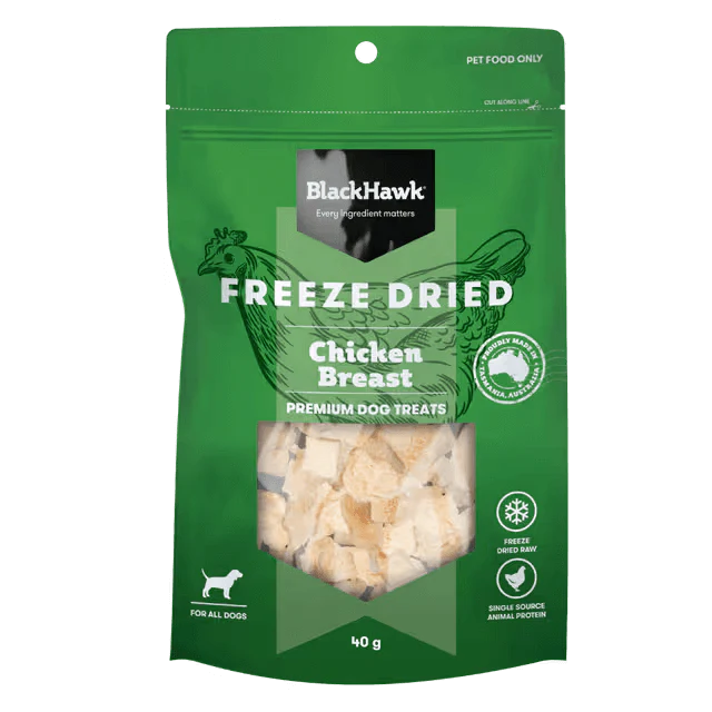 Black Hawk Freeze Dried Chicken Breast Dog Treats 40G