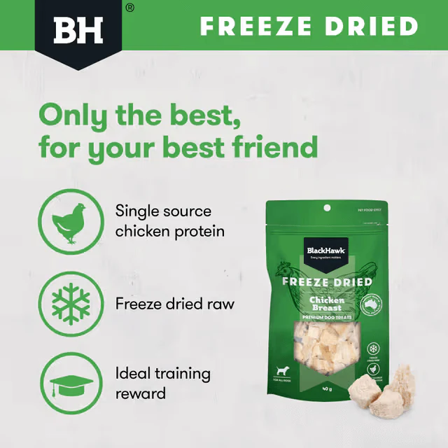 Black Hawk Freeze Dried Chicken Breast Dog Treats 40G - Image 7