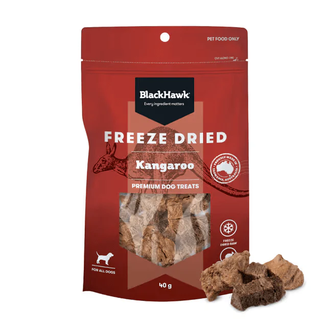 Black Hawk Freeze Dried Kangaroo Dog Treats 40G - Image 3