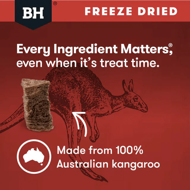 Black Hawk Freeze Dried Kangaroo Dog Treats 40G - Image 5