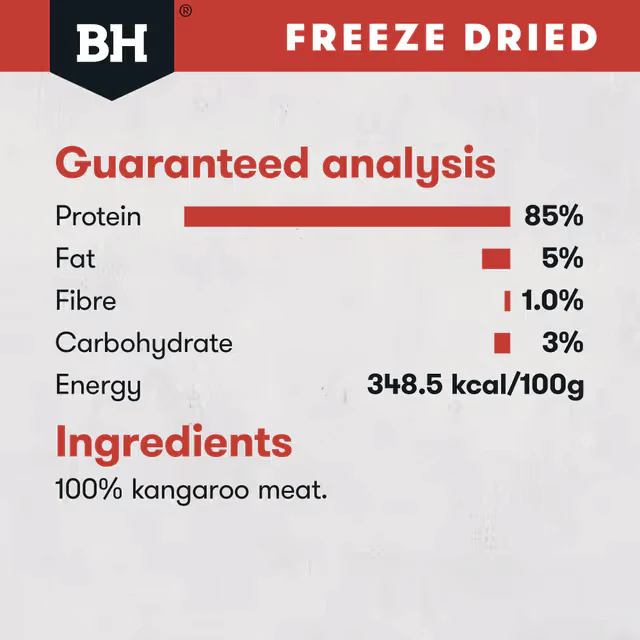 Black Hawk Freeze Dried Kangaroo Dog Treats 40G - Image 7