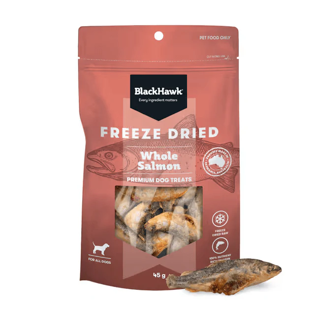 Black Hawk Freeze Dried Whole Salmon Dog Treats 45G - Image 3