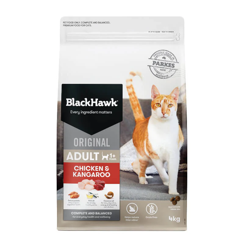 Black Hawk Grain Free Chicken and Kangaroo Adult Dry Cat Food