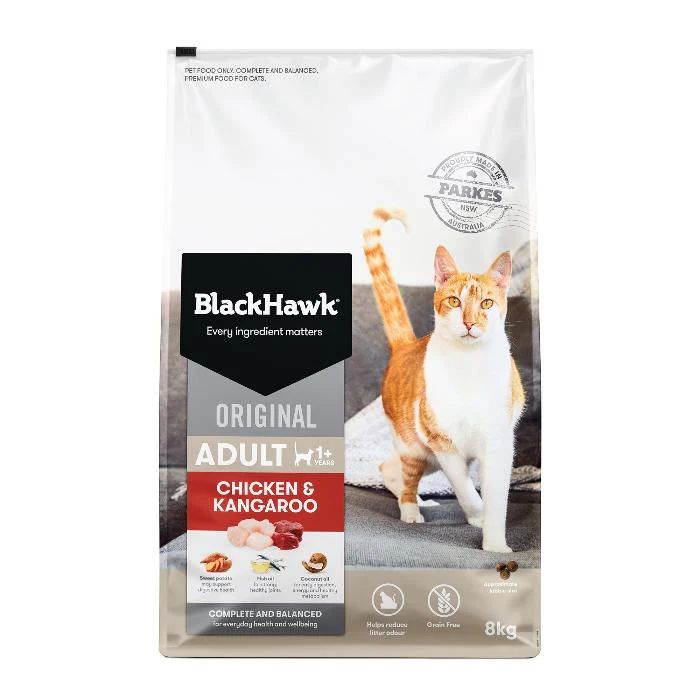 Black Hawk Grain Free Chicken and Kangaroo Adult Dry Cat Food - Image 2