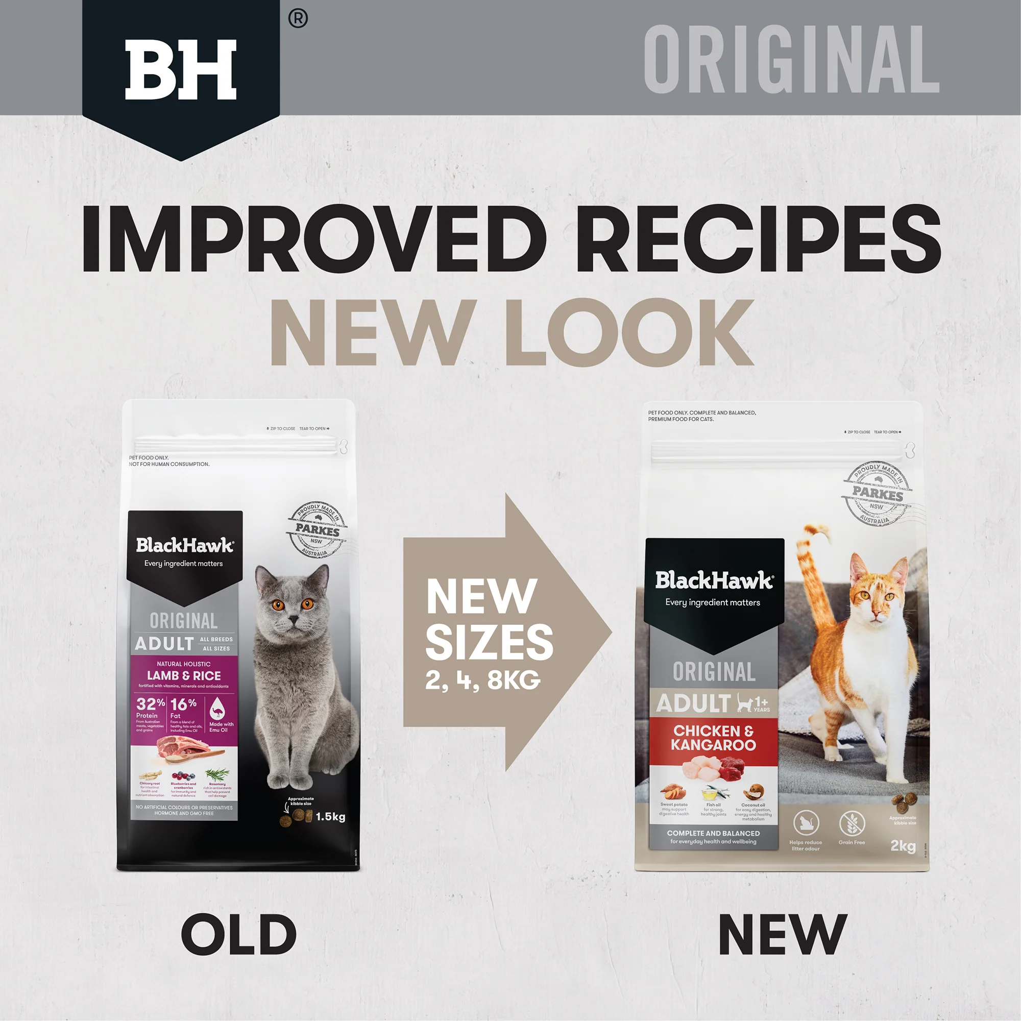 Black Hawk Grain Free Chicken and Kangaroo Adult Dry Cat Food - Image 3