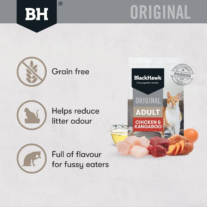 Black Hawk Grain Free Chicken and Kangaroo Adult Dry Cat Food - Image 4
