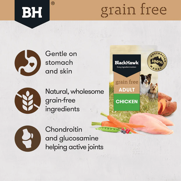 BLACK HAWK Grain Free Dry Dog Food Chicken 15KG - Image 3