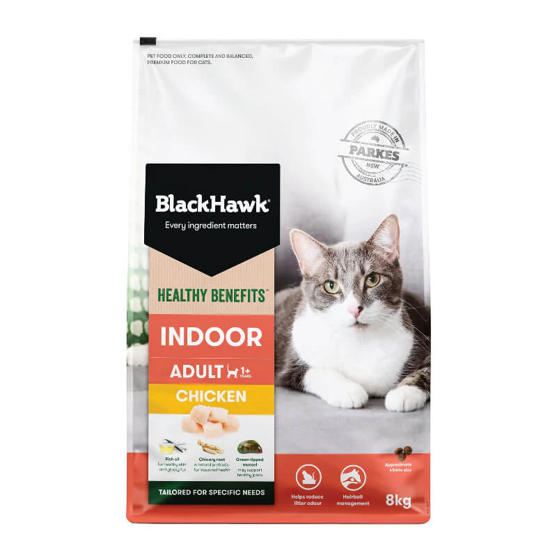 Black Hawk Healthy Benefits Chicken Indoor Adult Dry Cat Food - Image 2