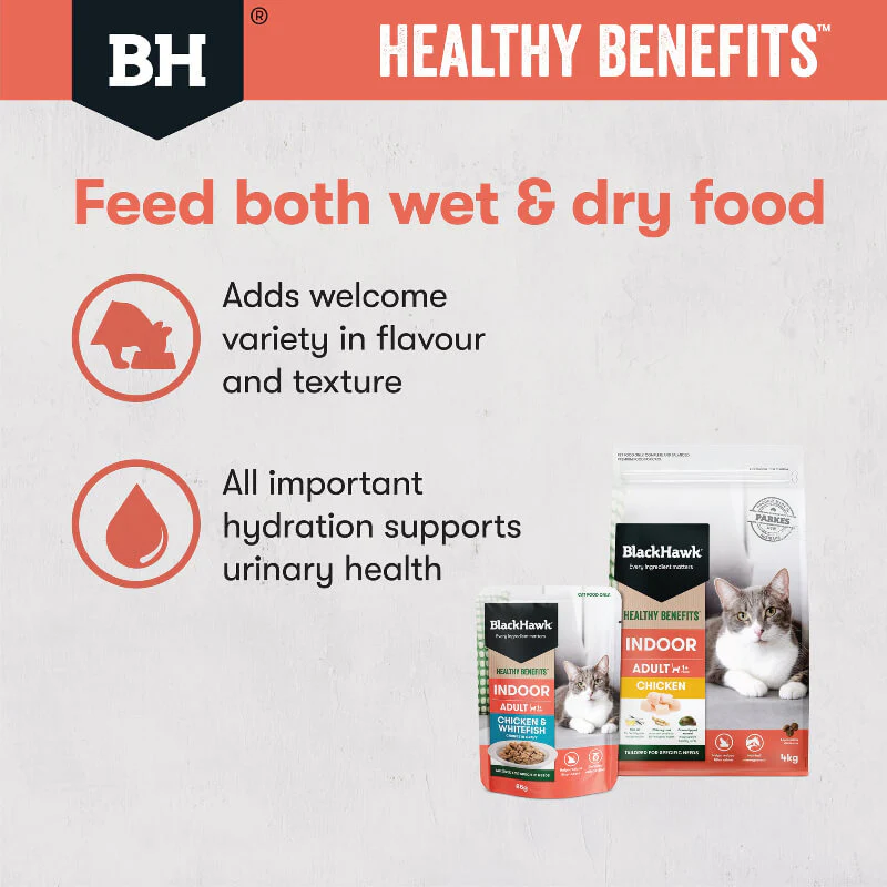 Black Hawk Healthy Benefits Chicken Whitefish Gravy Wet Indoor Adult Cat Food 85Gx12 - Image 6