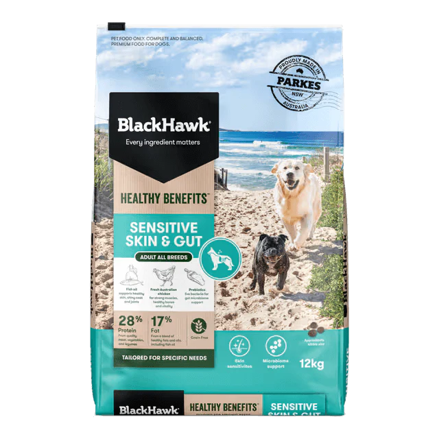 Black Hawk Healthy Benefits Sensitive Skin & Gut Adult Dry Dog Food