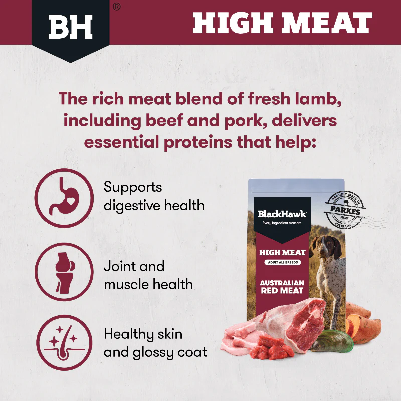 BLACK HAWK High Meat Australian Red Meat Dry Dog Food - Image 4