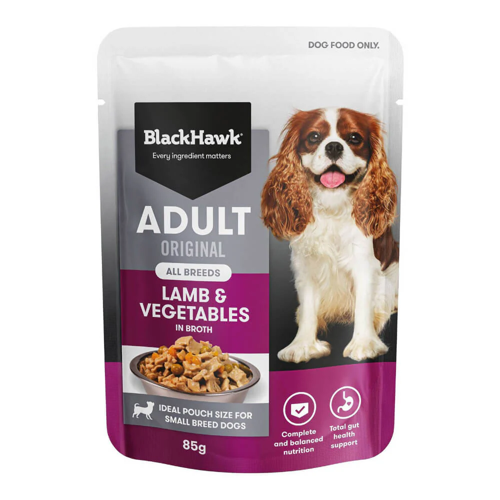 BLACK HAWK Original Adult Lamb And Vegetables Wet Dog Food Pouches - Image 2