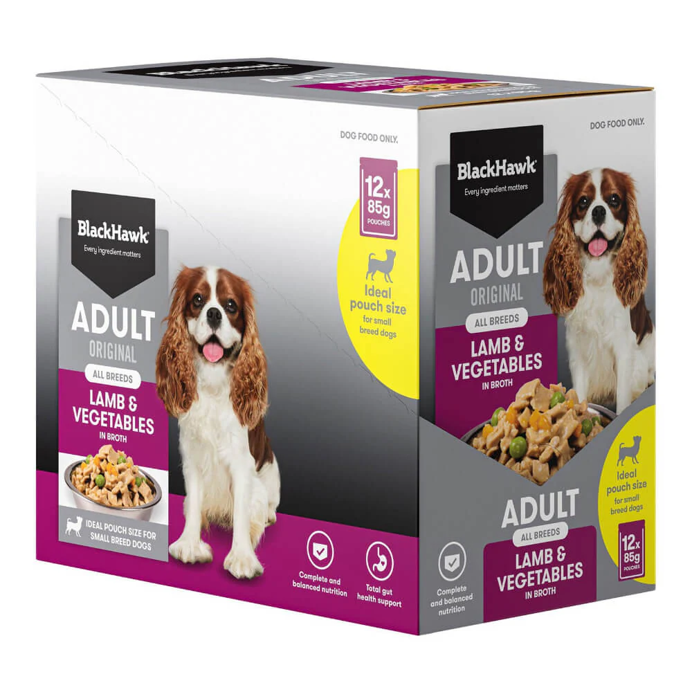 BLACK HAWK Original Adult Lamb And Vegetables Wet Dog Food Pouches - Image 4