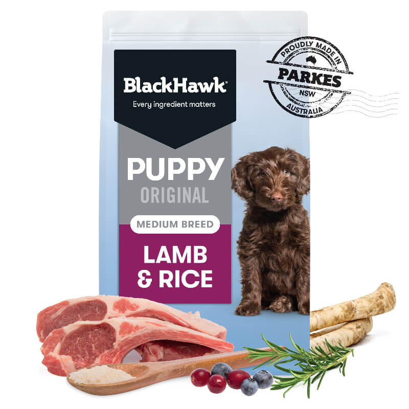 Black Hawk Original Medium Puppy Dry Dog Food Lamb & Rice