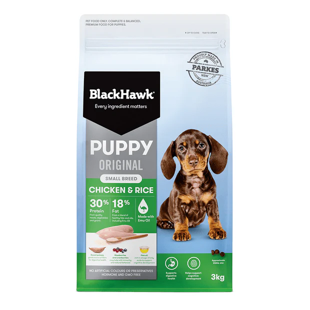 BLACK HAWK Original Small Breed Puppy Dry Dog Food Chicken & Rice - Image 2