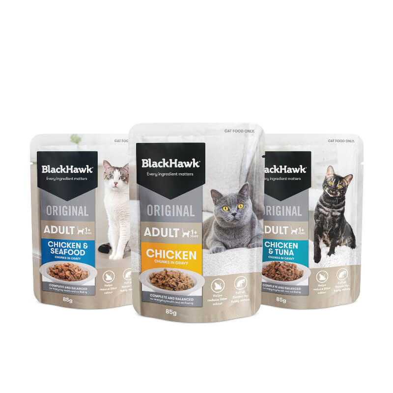 Black Hawk Varity Pack Gravy Adult Wet Cat Food 85Gx12 - Image 2