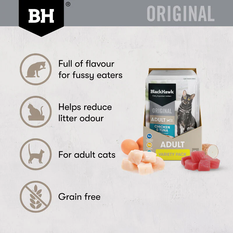 Black Hawk Varity Pack Gravy Adult Wet Cat Food 85Gx12 - Image 6