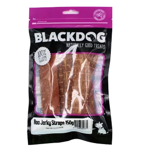 BLACKDOG Dog Treats Kangaroo Jerky Straps