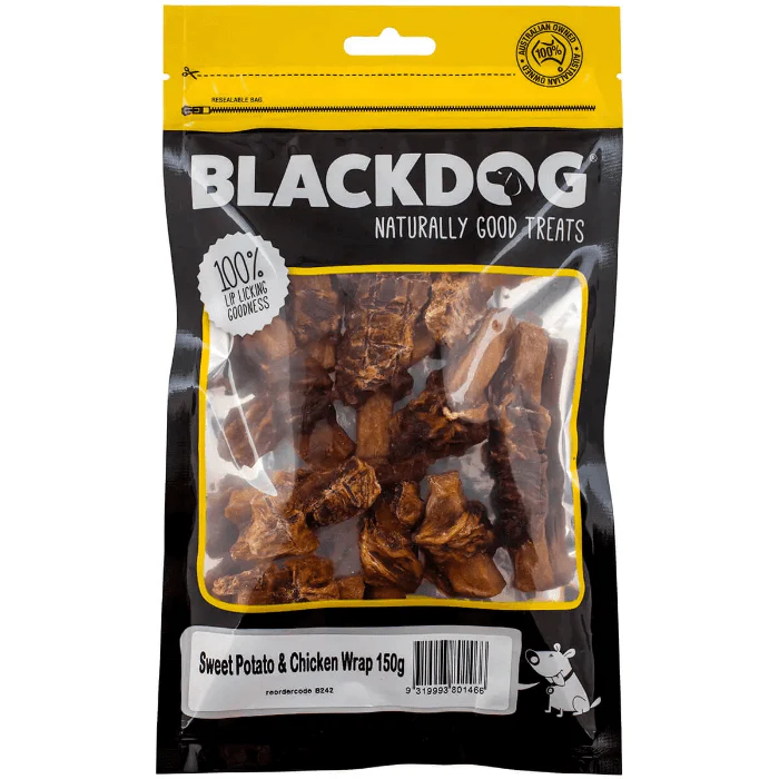 BLACKDOG Dog Treats Sweet Potato & Chicken Wrap