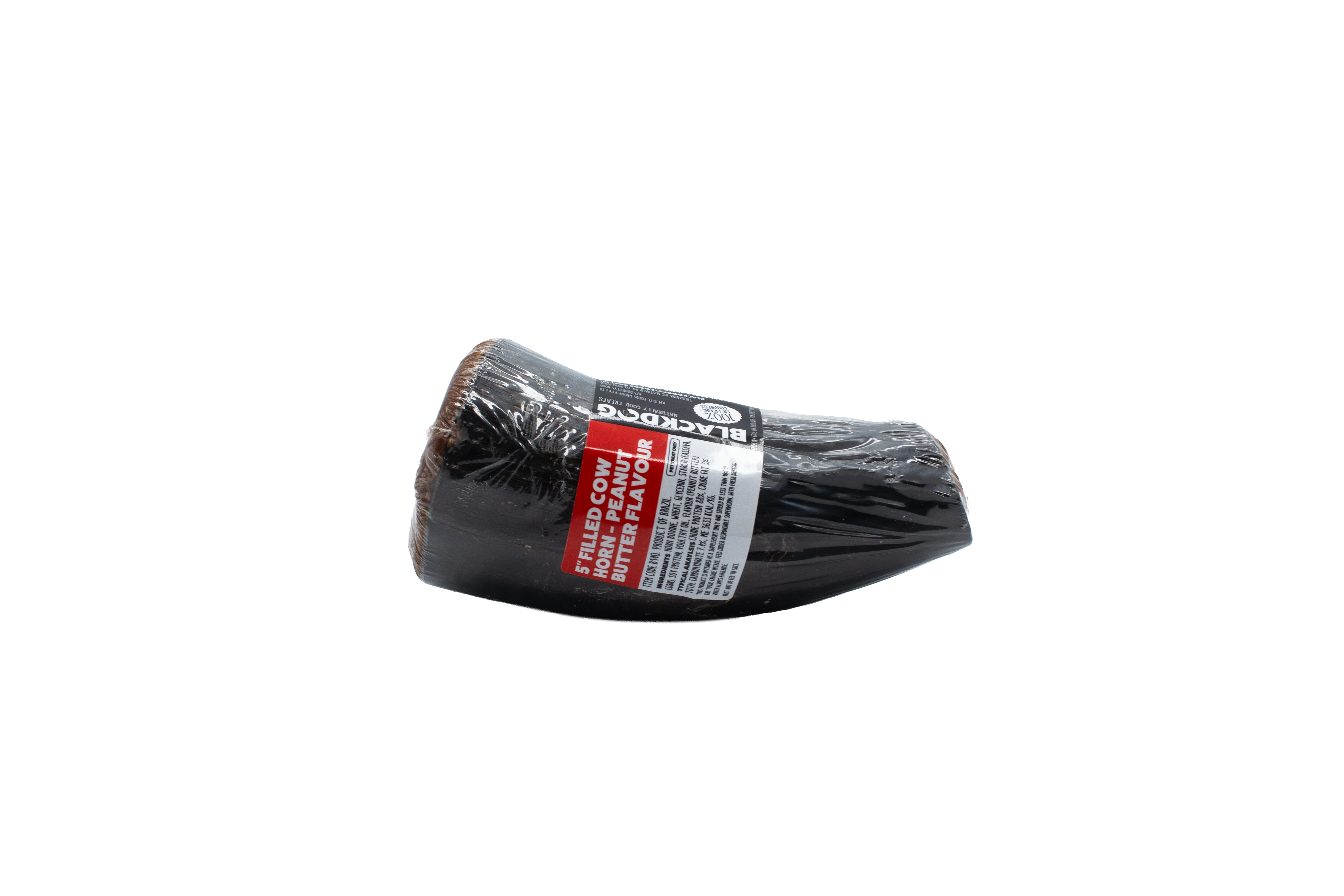Blackdog Filled Cow Horn Peanut Butter Dog Treat - Image 2