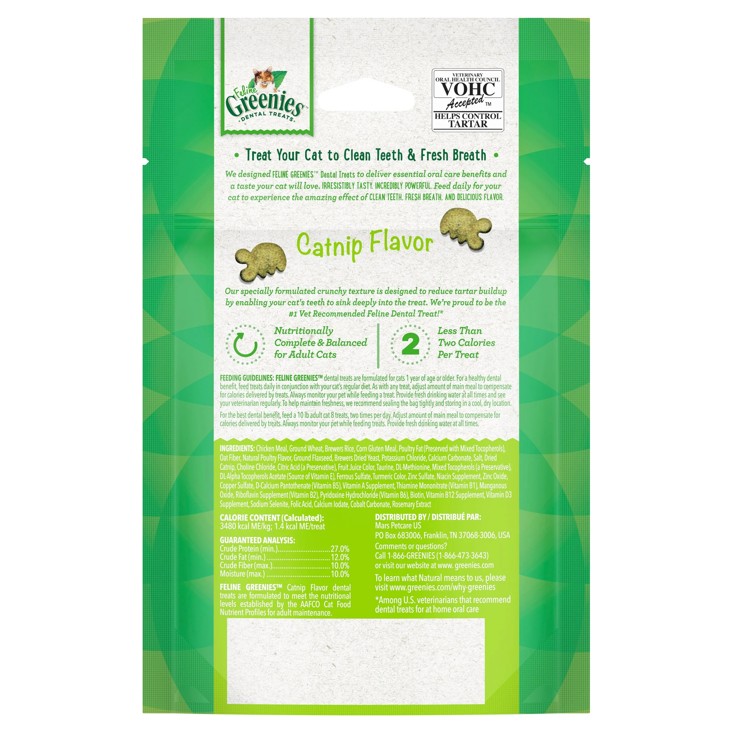 Greenies Cat Dental Treats Catnip Flavour 277G - Image 2
