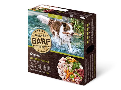 Doctor B's Barf Frozen Raw Lamb Dog Food 227G x 12