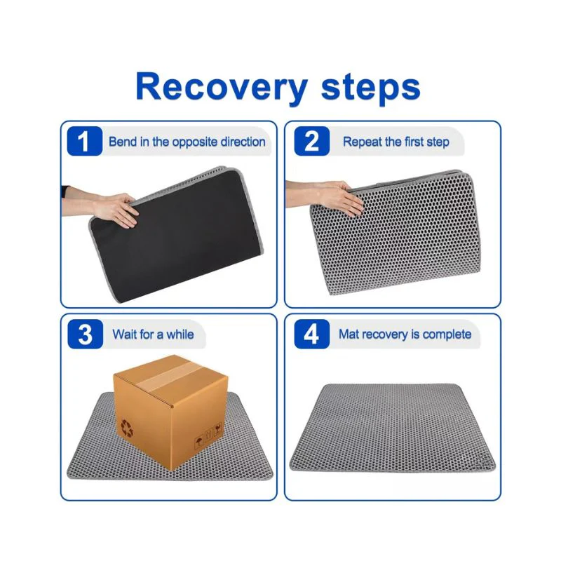 ADS Pet Double Layer Cat Litter Mat Black - 45x60cm - Image 6