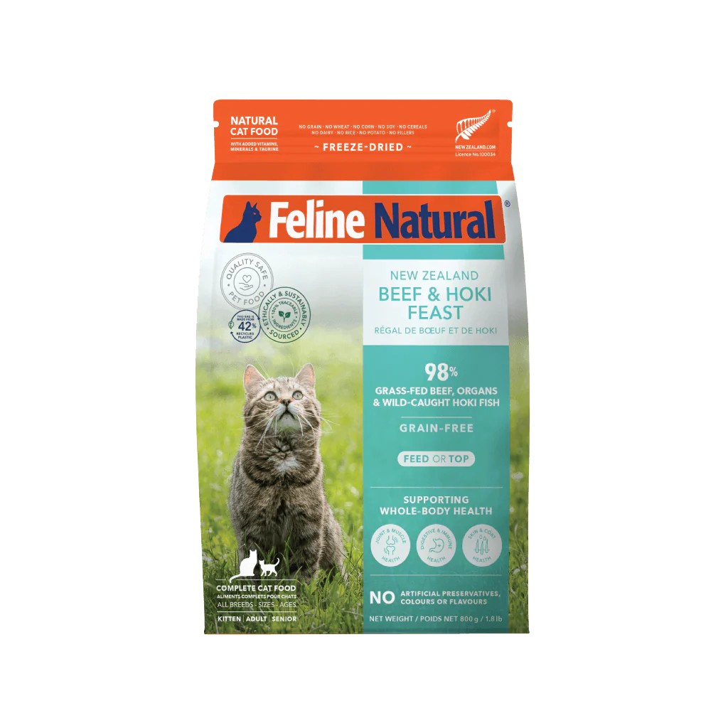 Feline Natural Beef And Hoki Freeze Dried Cat Food - Image 2