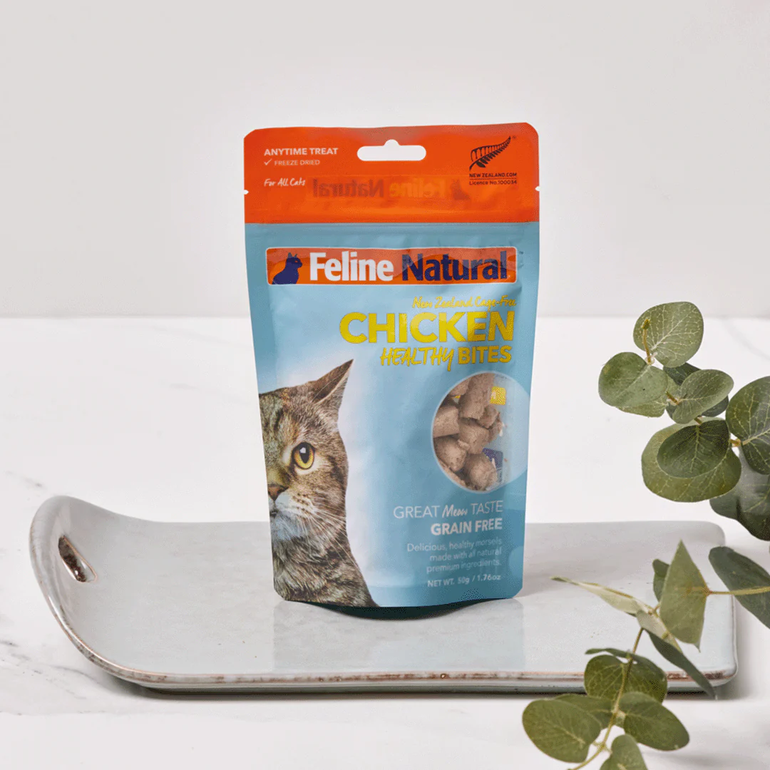 Feline Natural Cat Treats Freeze Dried Chicken Healthy Bites 50g - Image 3