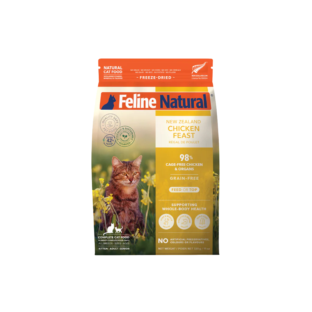 FELINE NATURAL Chicken Freeze Dried Cat Food 320G
