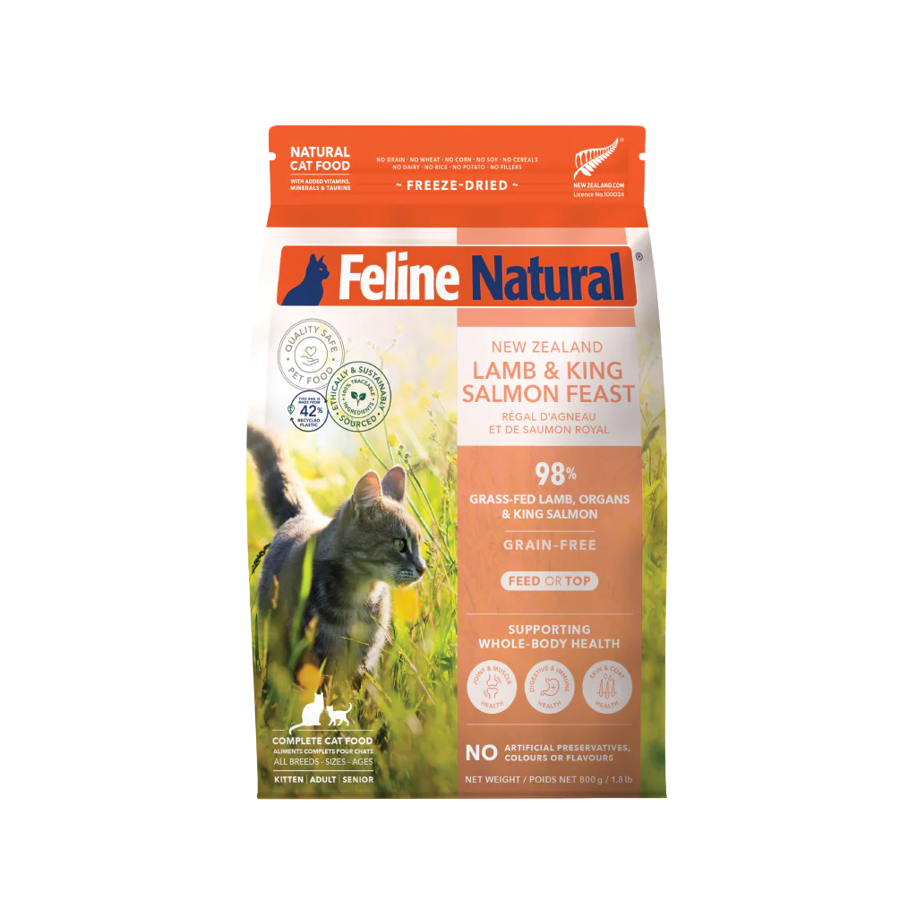 Feline Natural Lamb And Salmon Freeze Dried Cat Food - Image 2