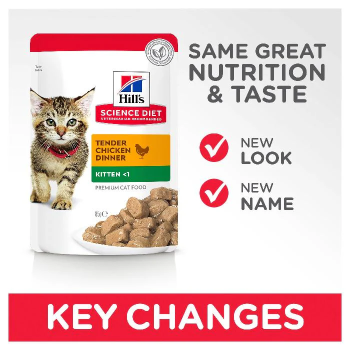 HILLS SCIENCE DIET Kitten Chicken Wet Cat Food pouches - Image 3