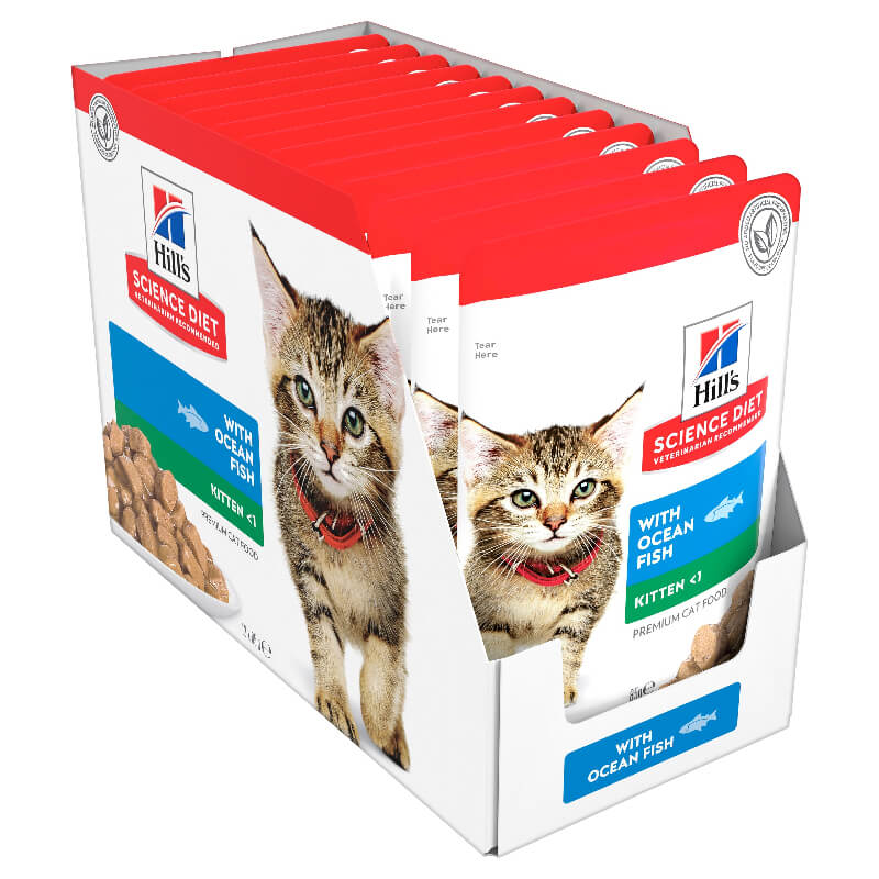 Hill's Science Diet Kitten Ocean Fish Pouches Wet Cat Food