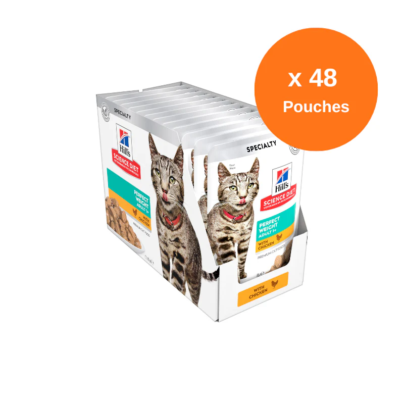Hill's Science Diet Perfect Weight Chicken Adult Wet Cat Food Pouches - Image 2