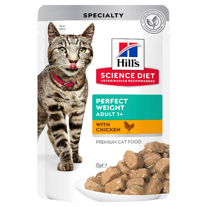 Hill's Science Diet Perfect Weight Chicken Adult Wet Cat Food Pouches - Image 3