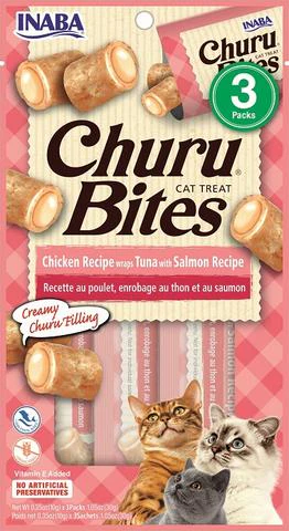 INABA CHURU BITES Chicken Wraps with Salmon Cat Treats 30G