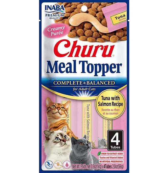 INABA Churu Cat Meal Topper Tuna & Salmon 56G