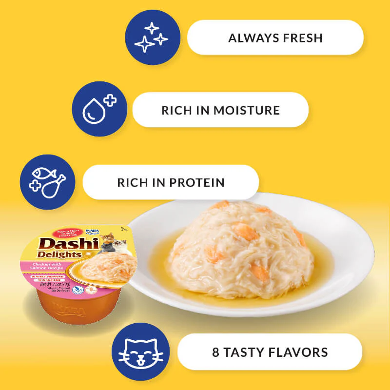 INABA Dashi Delights Cup Seafood Variety Cat Treats 12Pack - Image 4