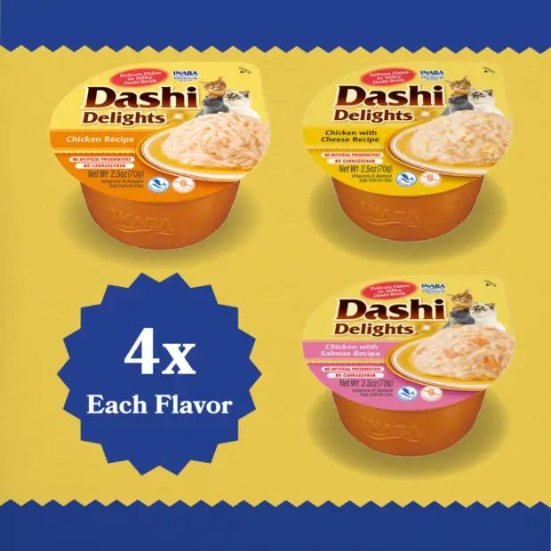 INABA Dashi Delights Cup Chicken Variety Cat Treats 12Pack - Image 2