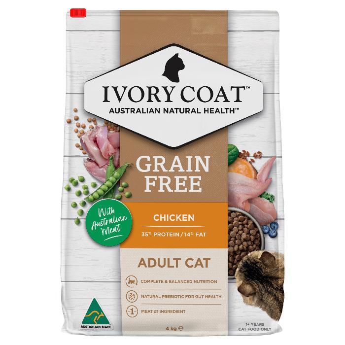 IVORY COAT Grain Free Chicken Adult Dry Cat Food 4KG