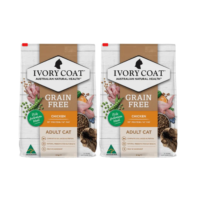 IVORY COAT Grain Free Chicken Adult Dry Cat Food 4KG - Image 2