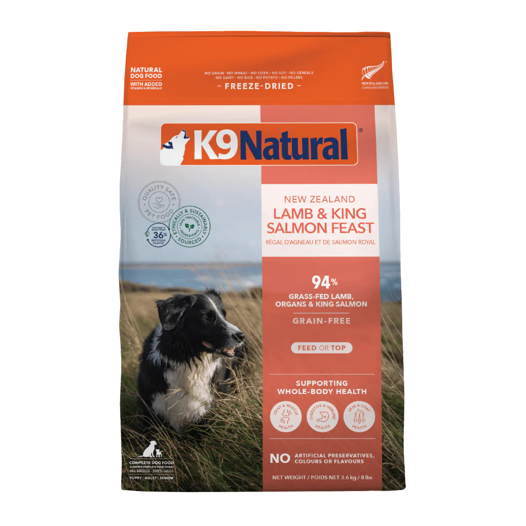 K9 Natural Lamb And King Salmon Freeze Dried Dog Food 3.6KG