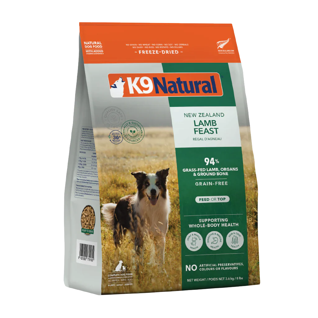K9 Natural Lamb Feast Freeze-dried Dog Food 3.6KG